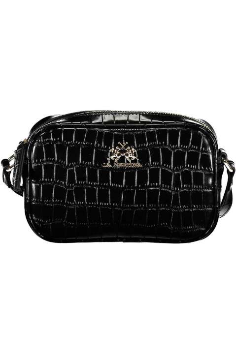 Priser på La Martina Elegant Adjustable Black Shoulder Bag