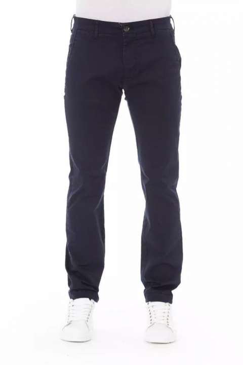 Priser på Baldinini Trend Elegant Blue Chino Trousers