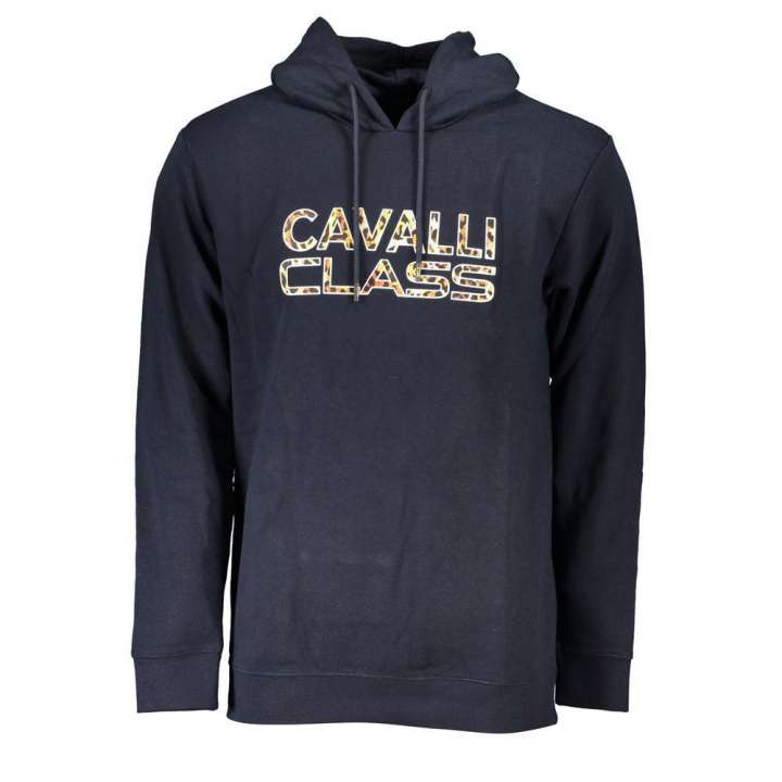 Priser på Cavalli Class Chic Blue Brushed Hooded Sweatshirt