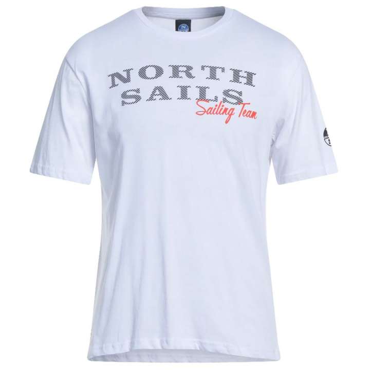 Priser på North Sails Pristine White Rubber Logo Tee