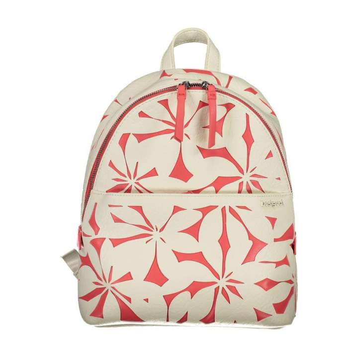 Priser på Desigual White Polyethylene Backpack