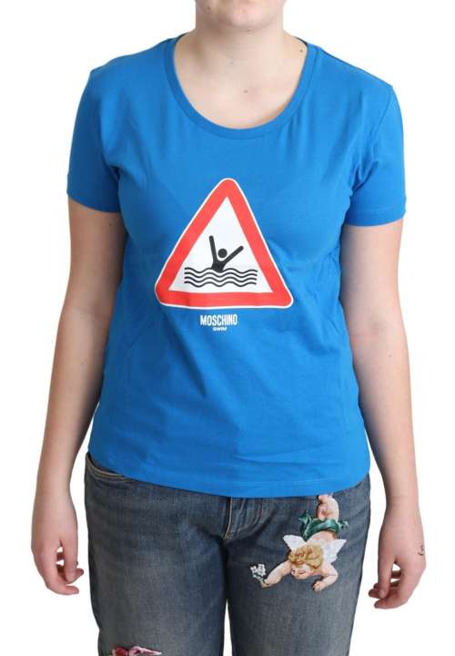 Priser på Moschino Chic Triangle Graphic Cotton Tee