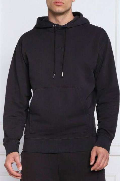 Priser på Hugo Boss Elegant Dark Blue Cotton Hooded Sweatshirt