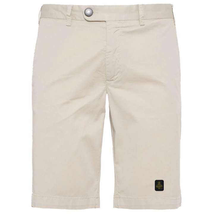 Priser på Refrigiwear Elegant Beige Bermuda Shorts with Logo Patch