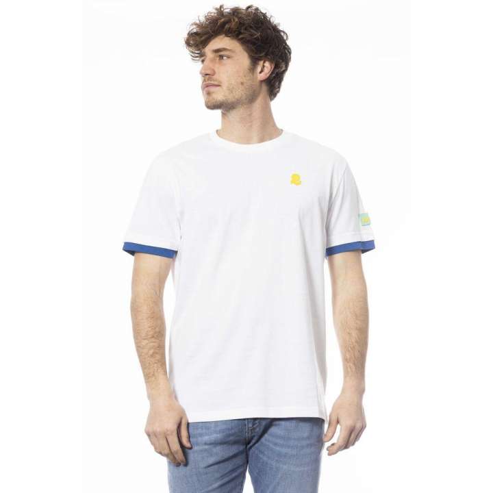 Priser på Invicta Elegant White Cotton Crew Neck Tee