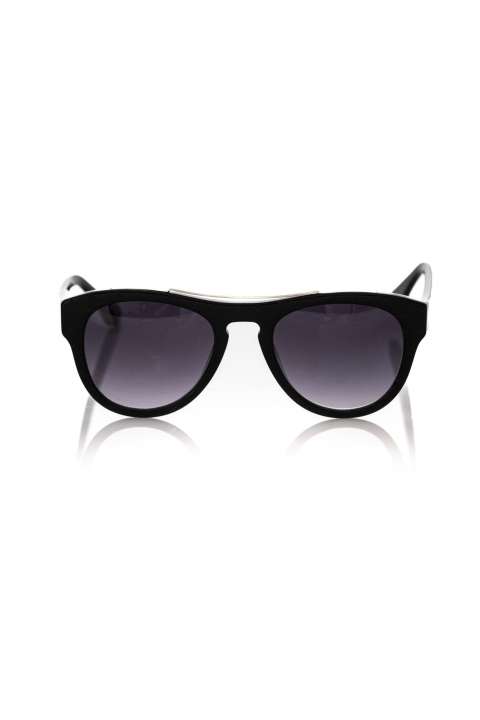 Priser på Frankie Morello Chic Geometric Black Wayfarer Solbriller