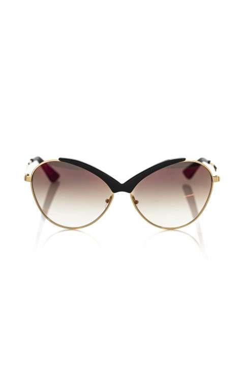 Priser på Frankie Morello Chic Butterfly-Shaped Solbriller in Glossy Black