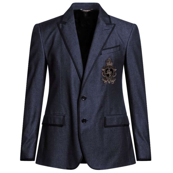 Priser på Dolce & Gabbana Blue Cotton Blazer