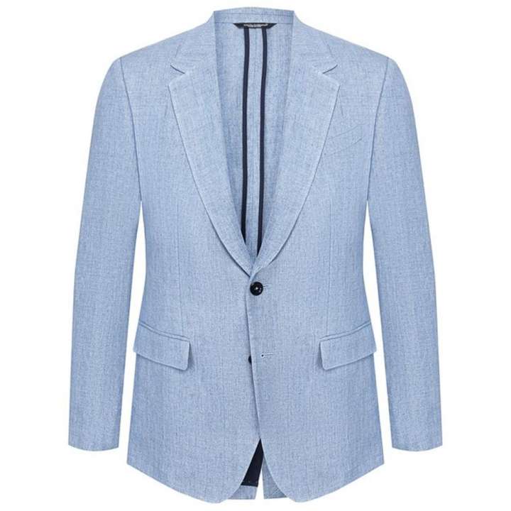 Priser på Dolce & Gabbana Light Blue Linen Blazer