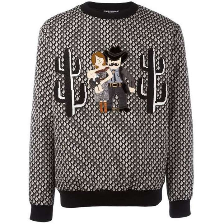 Priser på Dolce & Gabbana Black Polyester Sweater