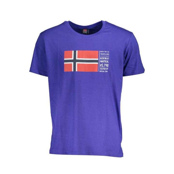 Priser på Norway 1963 Blue Cotton T-Shirt