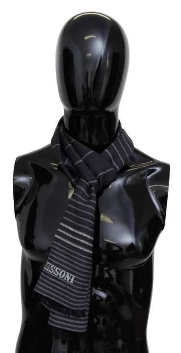 Priser på Missoni Elegant Wool-Silk Striped Scarf