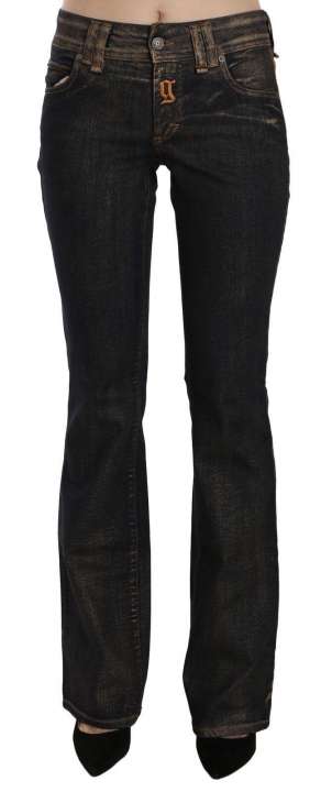 Priser på John Galliano Chic Flared Mid Waist Black Denim