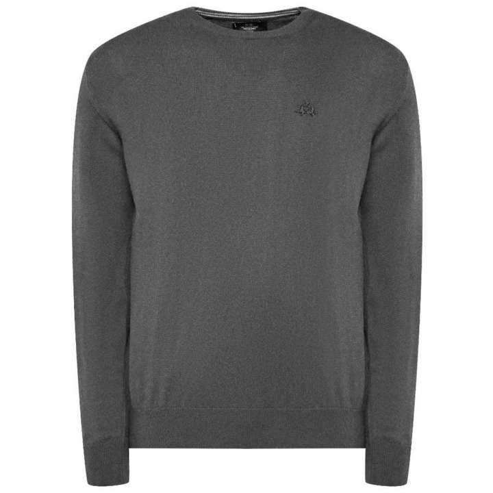 Priser på La Martina Gray Cotton Sweater