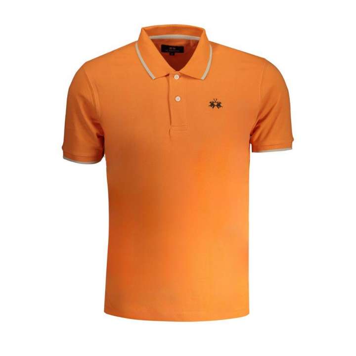 Priser på La Martina Orange Cotton Polo Shirt