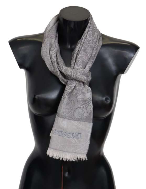 Priser på Missoni Elegant Paisley Wool Scarf in Gray