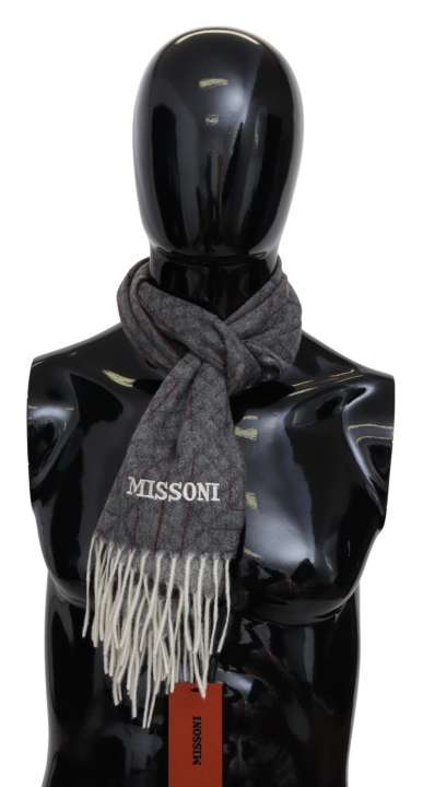 Priser på Missoni Elegant Unisex Cashmere Scarf with Signature Pattern