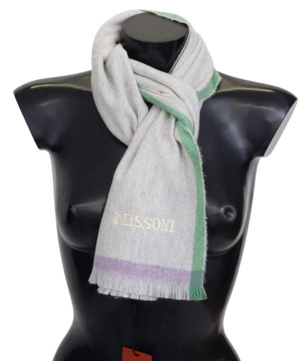 Priser på Missoni Elegant Cashmere Patterned Scarf