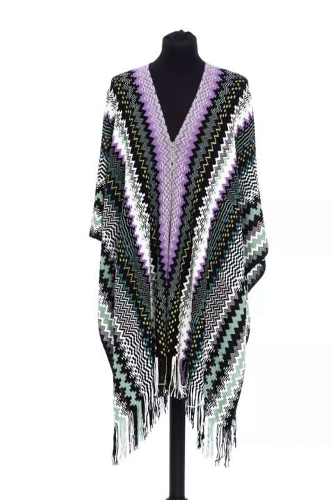 Priser på Missoni Chic Geometric Fantasy Fringed Poncho