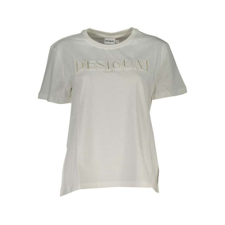 Priser på Desigual White Cotton Tops & T-Shirt