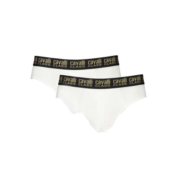 Priser på Cavalli Class White Cotton Underwear