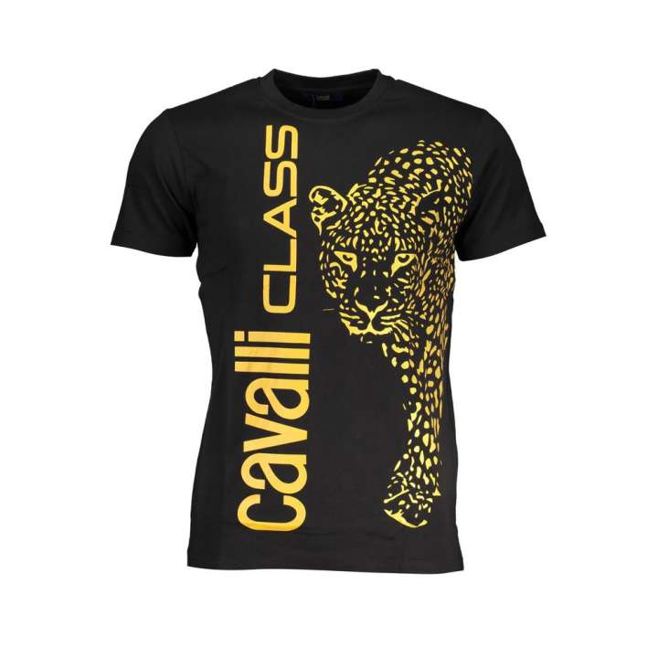 Priser på Cavalli Class Black Cotton T-Shirt