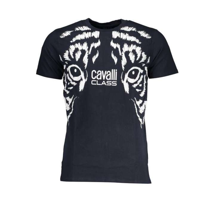 Priser på Cavalli Class Blue Cotton T-Shirt