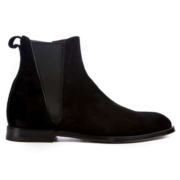 Priser på Dolce & Gabbana Black Leather Di Calfskin Boot