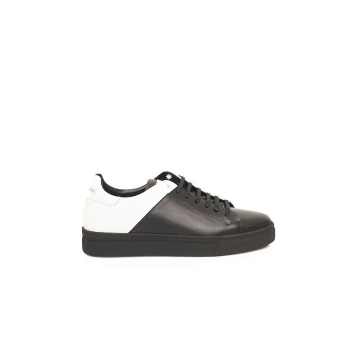 Priser på Cerruti 1881 Black And White COW Leather Sneakers