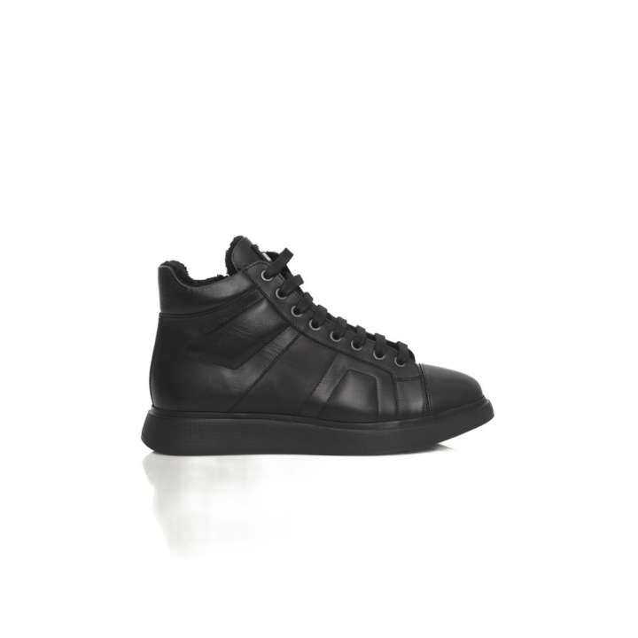 Priser på Cerruti 1881 Black COW Leather Sneakers