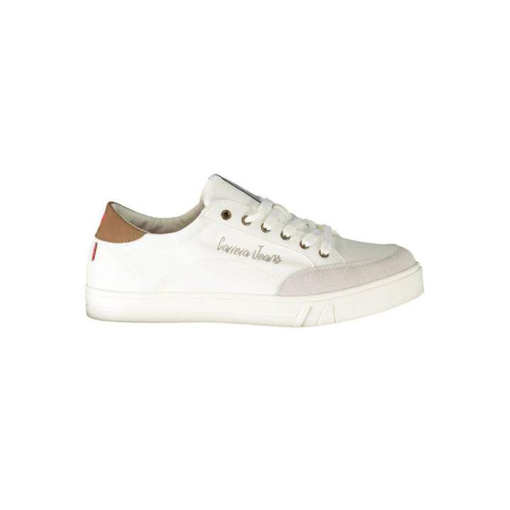 Priser på Carrera White Polyester Sneakers