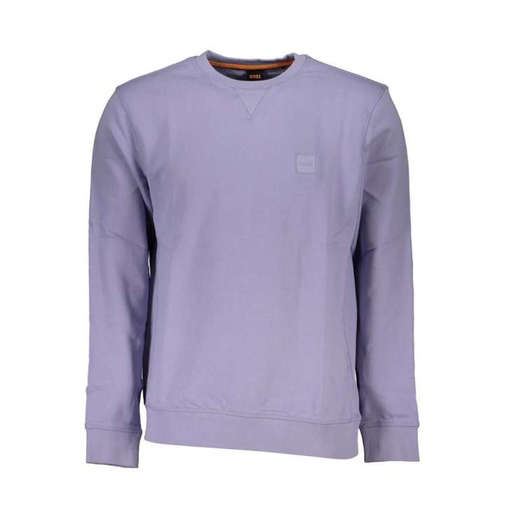 Priser på Hugo Boss Purple Cotton Sweater