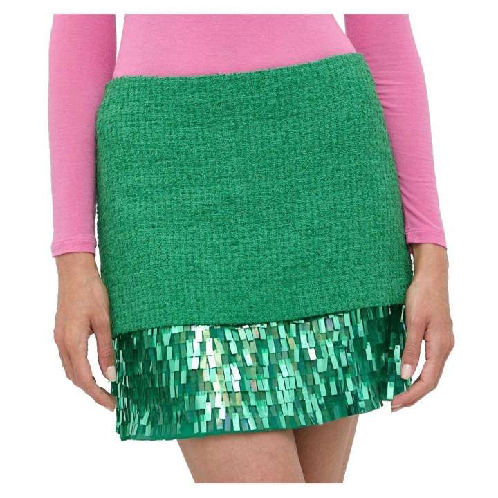 Priser på Pinko Green Cotton Skirt