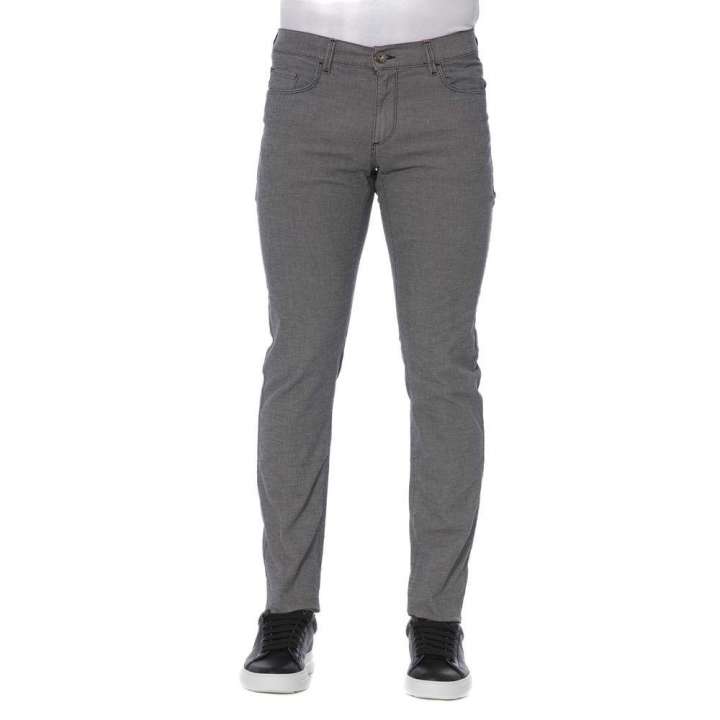 Priser på Trussardi Jeans Elegant Gray Cotton Blend Pants