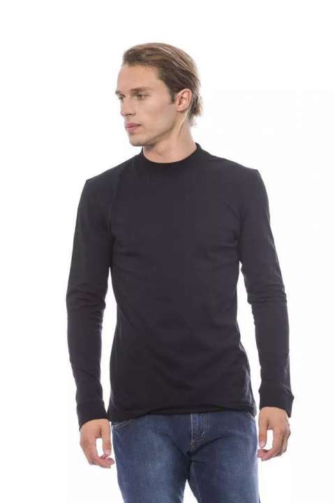 Priser på Verri Elegant Black Crew Neck Cotton Sweater