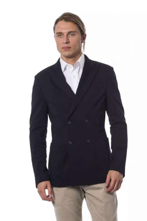 Priser på Verri Elegant Double Breasted Blazer in Blue