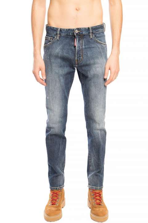 Priser på Dsquared2 Navy Distressed 'Cool Guy Jeans