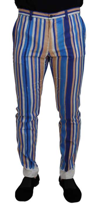 Priser på Dolce & Gabbana Sleek Striped Slim Fit Chinos Jeans