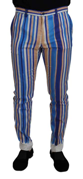 Priser på Dolce & Gabbana Sleek Striped Slim Fit Chinos Jeans