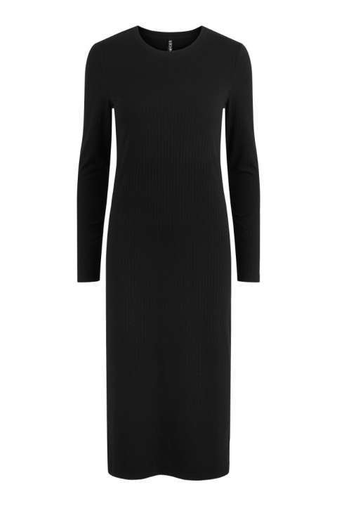 Priser på Pieces - Kjole - PC Kylie LS O-Neck Midi Dress - Black