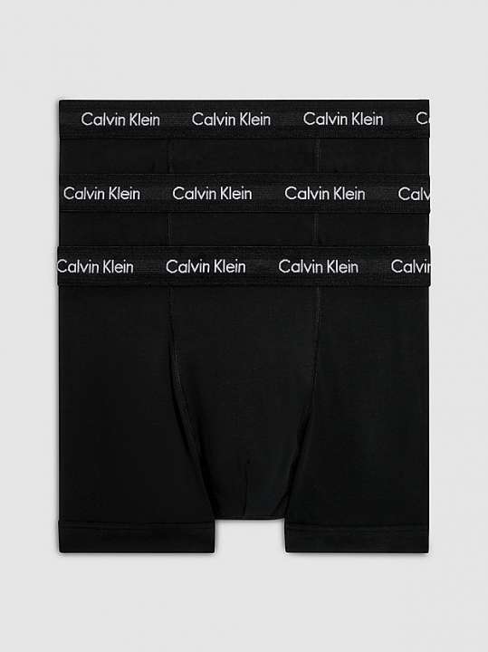 Priser på Calvin Klein Trunks 3-pak Black/black-x-small