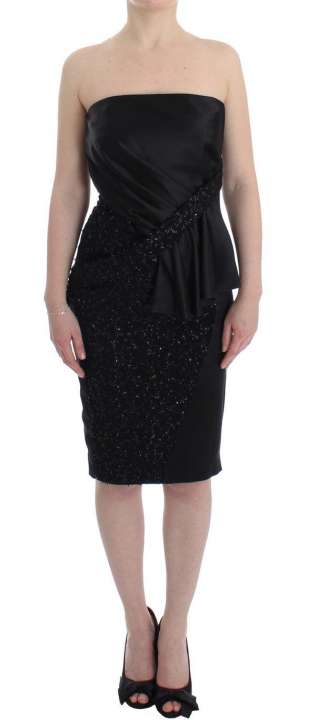 Priser på Masha Ma Elegant Strapless Black Dress