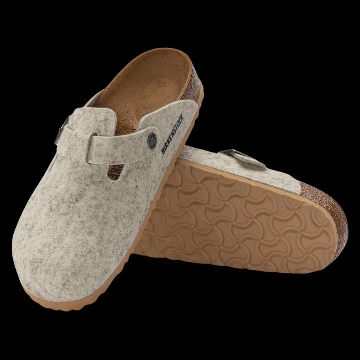 Priser på Birkenstock Boston Unisex Sandaler - Eggshell/Narrow - 37