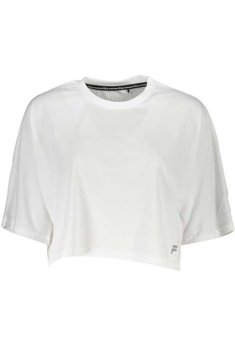 Priser på Fila Elegant White Logo Tee with Wide Neckline