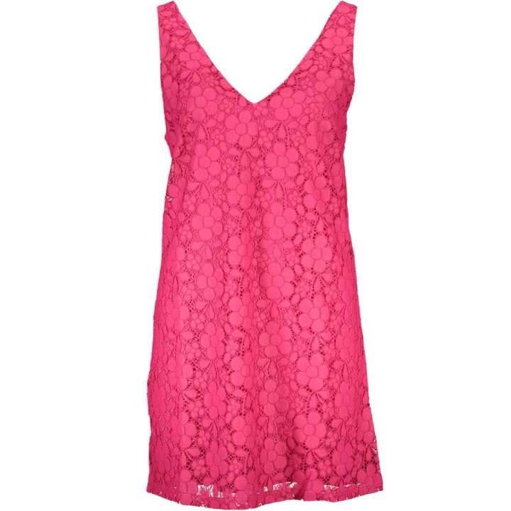 Priser på Desigual Pink Viscose Dress