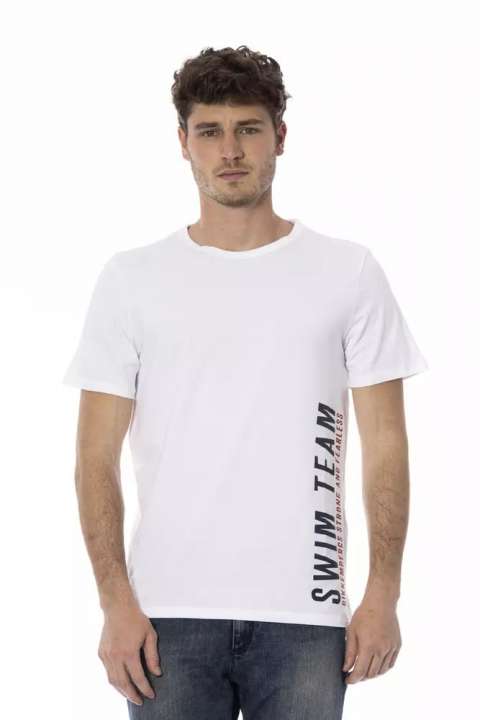 Priser på Bikkembergs Sleek White Printed Cotton Tee