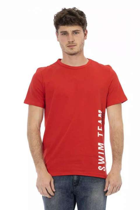 Priser på Bikkembergs Vibrant Red Front Print Tee