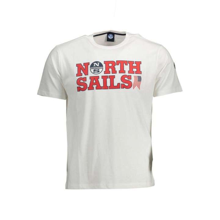 Priser på North Sails Sleek White Cotton Crew Neck Tee