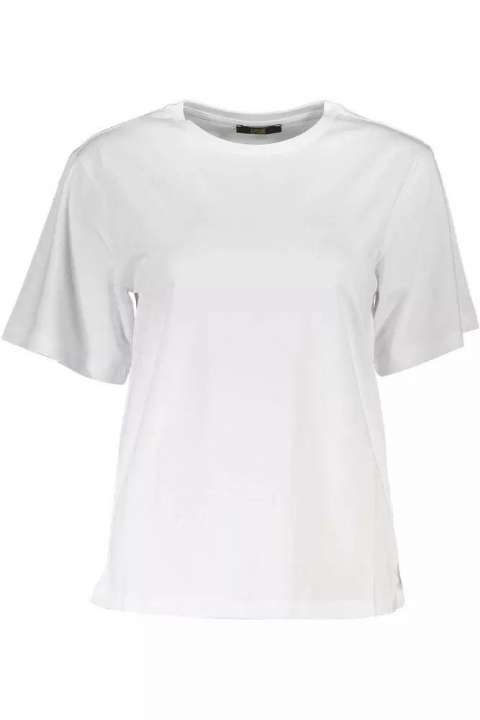 Priser på Cavalli Class Elegant Slim Fit Printed Round Neck Tee