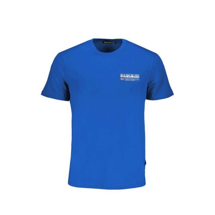 Priser på Napapijri Blue Cotton T-Shirt